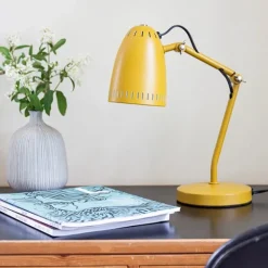Dynamo 345 Table Lamp Matt, Matt Mustard