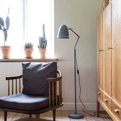 Dynamo Floor Lamp , Matt Smoke Blue