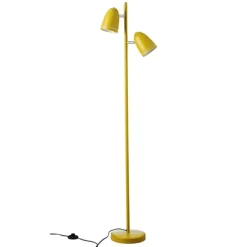 Dynamo Twin Floor Lamp , Matt Mustard