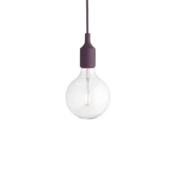 E27 Pendel LED takupphäng, burgundy