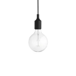 E27 Pendel LED takupphäng, svart