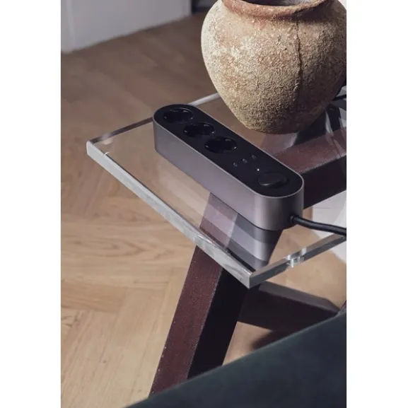 Edgar grenuttag Satin Aluminium
