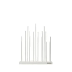 Elflugan adventsljusstake, kritvit 36cm