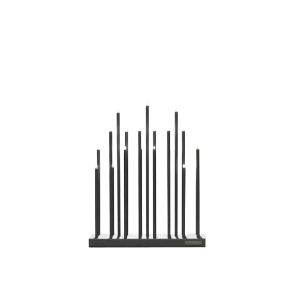 Elflugan adventsljusstake, antracit 36cm