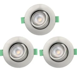 Ellen 230V Dim-to-Warm Brushed steel 3-pack