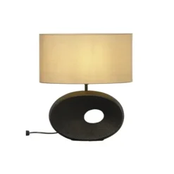 ELLIPSE bordslampa, svart/beige
