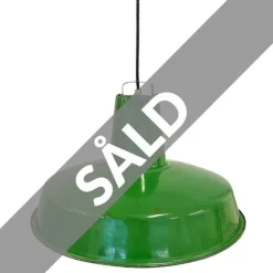 Eric industrilampa, grön