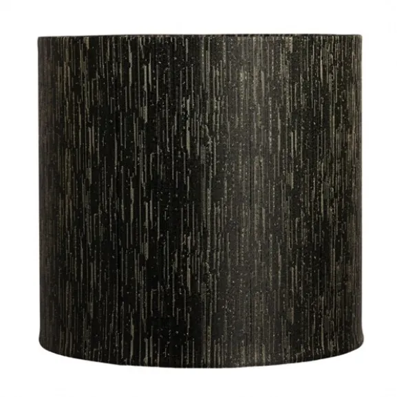 Erica lampskärm, black/gold 19cm