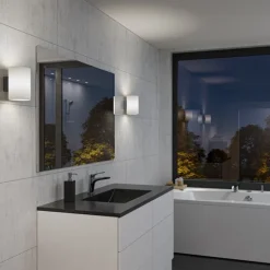 Evoke vägglampa L antracit/opal E14