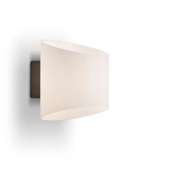 Evoke vägglampa Oval antracit/opal E14