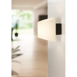 Evoke vägglampa Oval antracit/opal E14