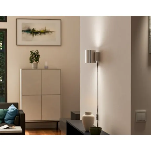 Evoke vägglampa S krom/krom G9