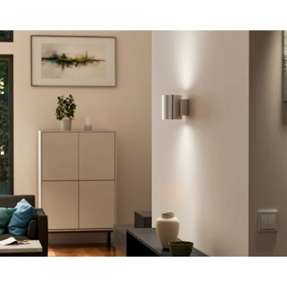 Evoke vägglampa S krom/krom G9