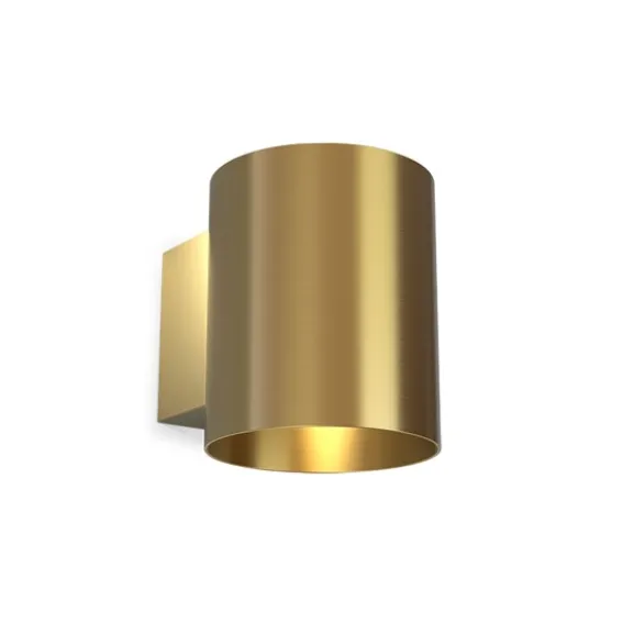 Evoke vägglampa S satin brass/sat brass G9