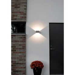 Fasadbelysning Case Wall Grå