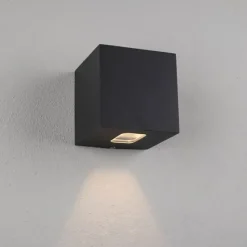 Fasadbelysning Cube I Antracit 3000K