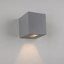 Fasadbelysning Cube I Grå 3000K