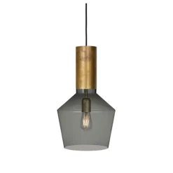 Fenomen taklampa widh, råmässing/rökfärgat