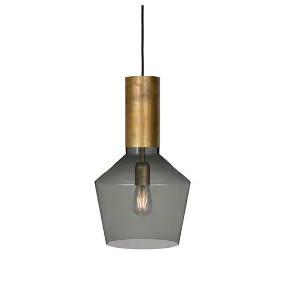 Fenomen taklampa widh, råmässing/rökfärgat