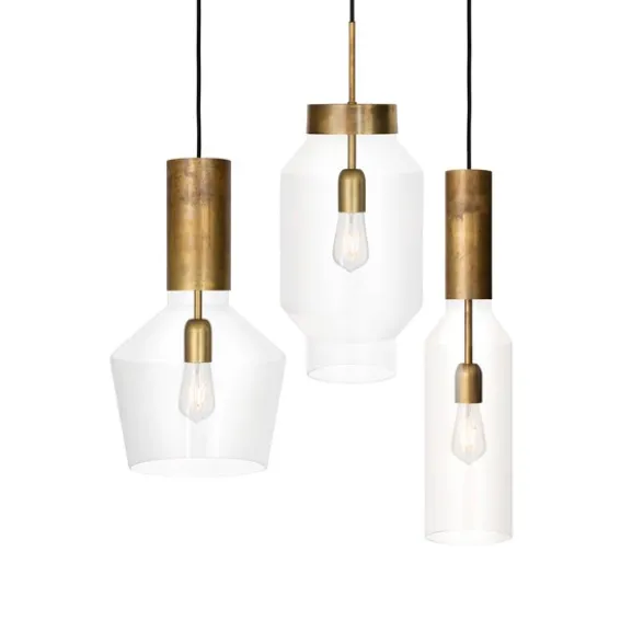 Fenomen taklampa widh, råmässing/klar