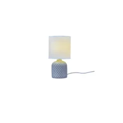 Fideli Bordslampa, Vit-/Gråmönstrad/Vit