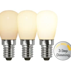 Filament-LED E14 päronlampa opal, 2W(16W) dimbar