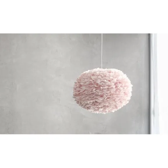 Fjäderlampa Eos stor, ljusrosa Ø 65 x 40 cm