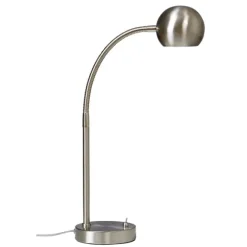 Fladen bordslampa, nickel