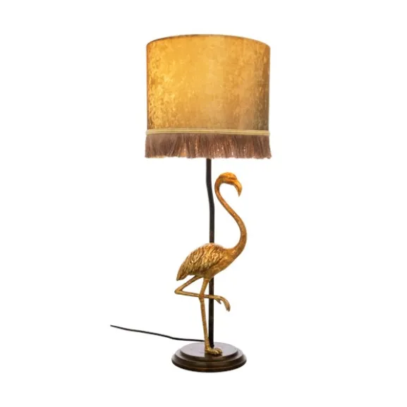 FLAMINGO bordlampa, svartguld/guld