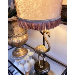 FLAMINGO bordlampa, svartguld/guld