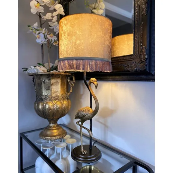 FLAMINGO bordlampa, svartguld/guld
