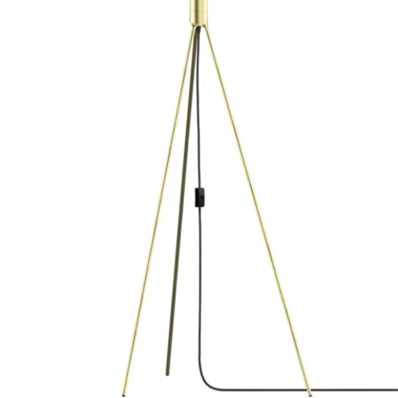 Floor tripod brushed brass 109 cm