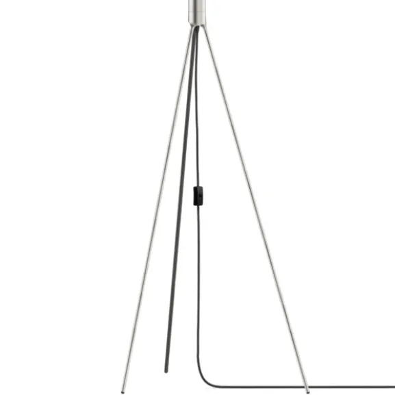 Floor tripod brushed steel 109 cm