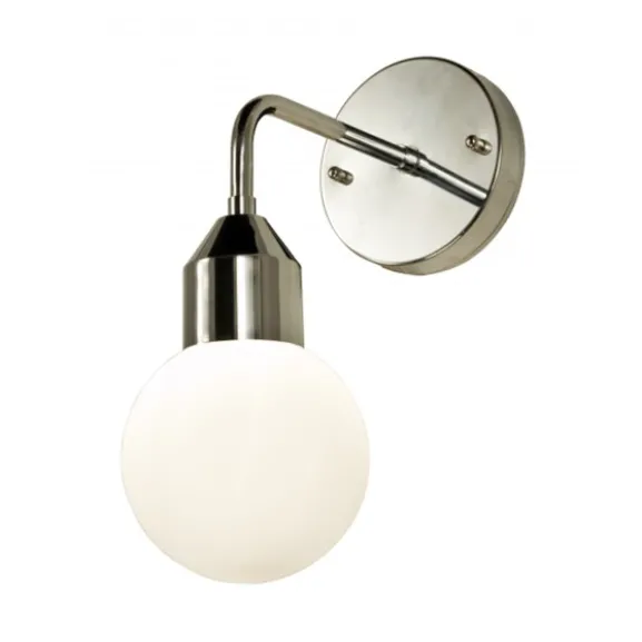 Florens vägglampa, krom/opal