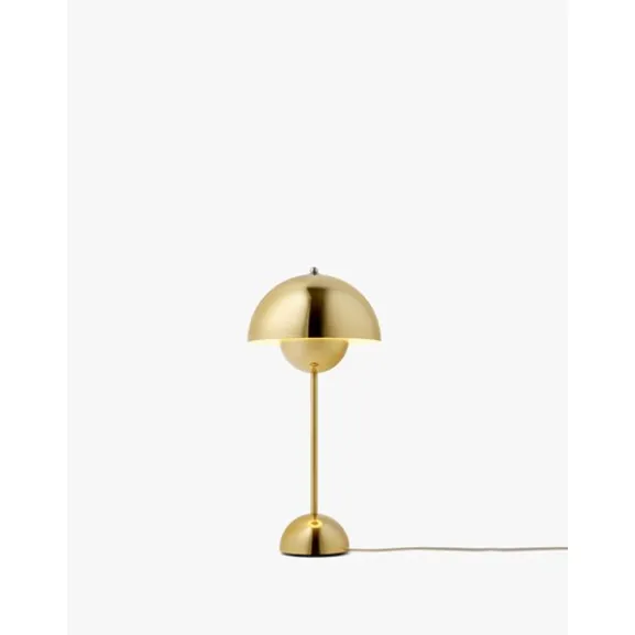 Flowerpot Bordslampa VP3, Brass-Plated 50cm