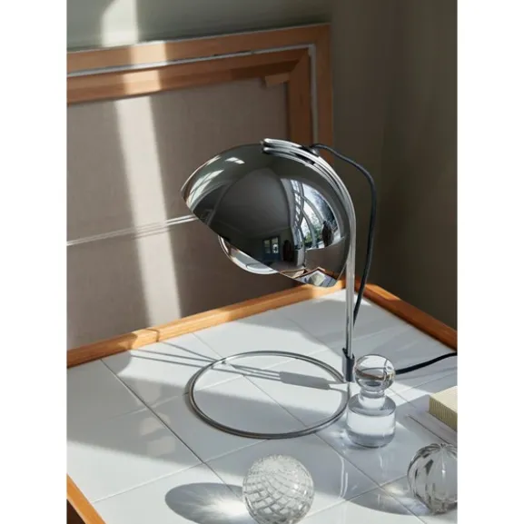 Flowerpot Bordslampa VP4, Chrome-Plated 23cm