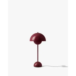 Flowerpot Bordslampa VP3, Dark Plum 50cm