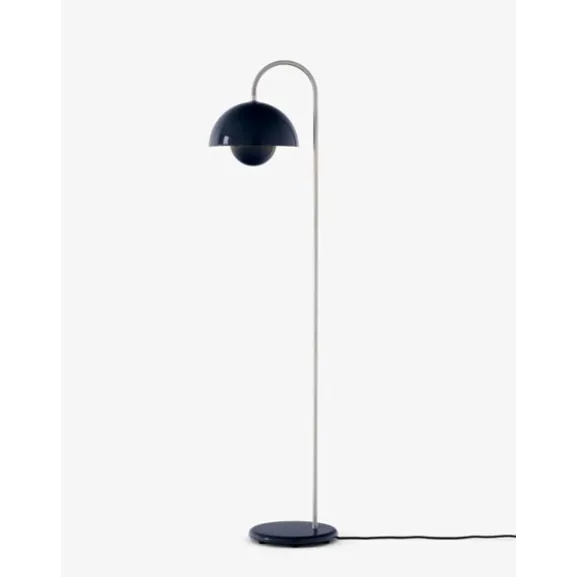 Flowerpot Golvlampa VP12 Steel Blue