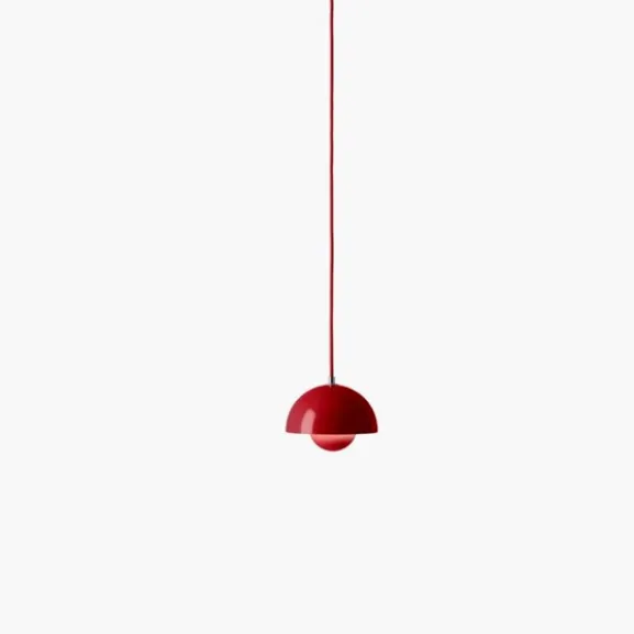 Flowerpot Pendant VP10, Vermilion Red 16cm