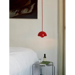 Flowerpot Pendant VP10, Vermilion Red 16cm