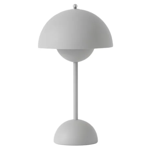 Flowerpot Portabel bordslampa VP9, Matt Light Grey, Magnetic Ch... 33cm
