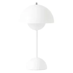 Flowerpot Portabel bordslampa VP9, Matt White, magnetisk laddare 33cm