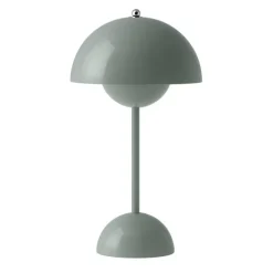 Flowerpot Portabel bordslampa VP9, Stone Blue, magnetisk laddare 33cm