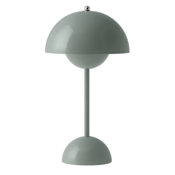 Flowerpot Portabel bordslampa VP9, Stone Blue, magnetisk laddare 33cm