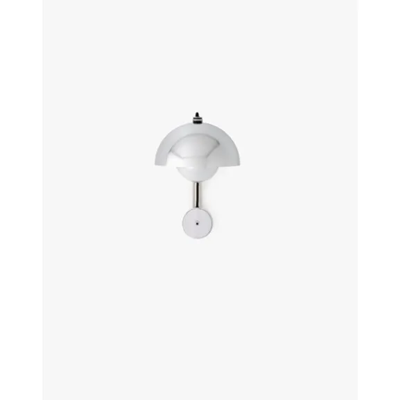 Flowerpot Vägglampa VP8, Chrome-Plated
