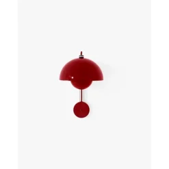 Flowerpot Vägglampa VP8, Vermilion Red