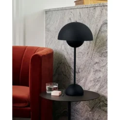 Flowerpot VP3 bordslampa, mattsvart 50cm