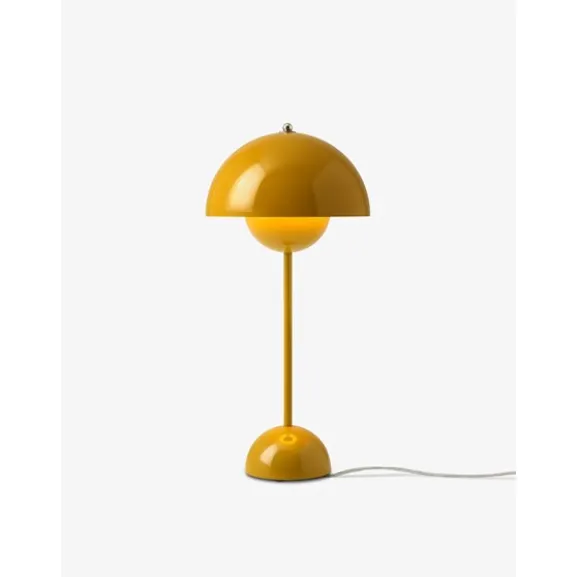 Flowerpot VP3 bordslampa, senapsgul 50cm