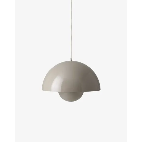 FlowerPot VP2 pendel, grå/beige 50cm
