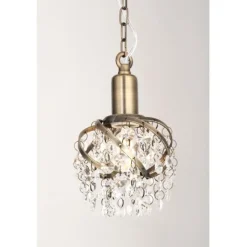 Fönsterlampa Isabelle Antikmässing 11cm